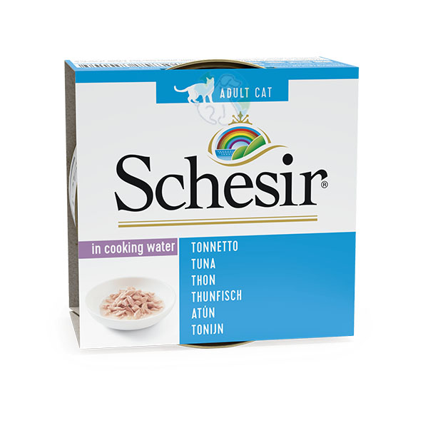 کنسرو گربه ماهی تن خالص آبکی  Schesir